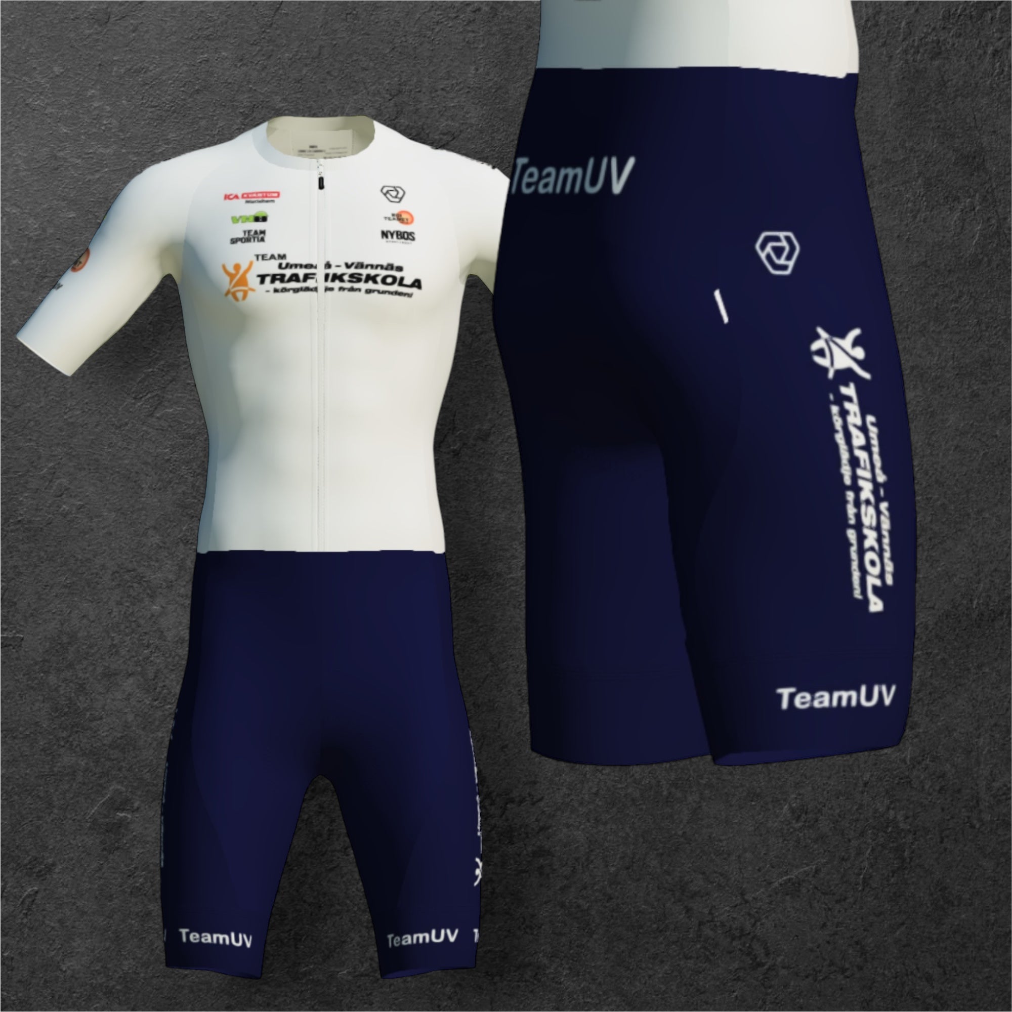 TEAM UV [HERR] - Grand 2.0 BiBS [STANDARD BENLÄNGD][BLUE BIBS]