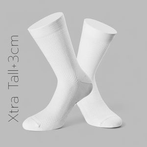 LC ALTEA HIGH CYCLING SOCK [EXTRA LONG]  "JUST WHITE" [no logos]