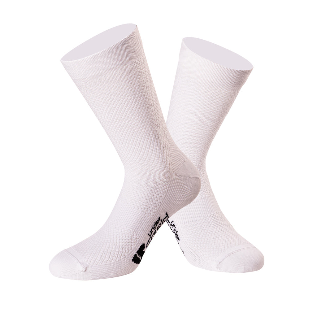 TEAM SIGGE SPORT UNDERSHIELD JUST WHITE SOCKS [Q-Skin®] [BÄSTA STRUMPAN VI TESTAT!]