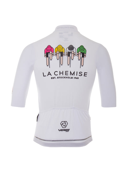 LA CHEMISE✖️VERGE "LES CYCLISTES" WHITE  [DAM]
