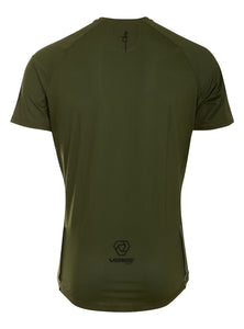 Running [MENs] Jersey MOSS GREEN FITTED CUT